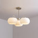 Nickel Glass Persimmon Chandelier-DWHOME