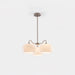 Nickel Glass Persimmon Chandelier-DWHOME