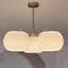 Nickel Glass Persimmon Chandelier-DWHOME