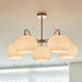 Nickel Glass Persimmon Chandelier-DWHOME