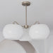 Nickel Glass Persimmon Chandelier-DWHOME