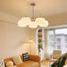 Nickel Glass Persimmon Chandelier-DWHOME