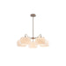 Nickel Glass Persimmon Chandelier-DWHOME