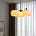 Nickel Glass Persimmon Chandelier-DWHOME