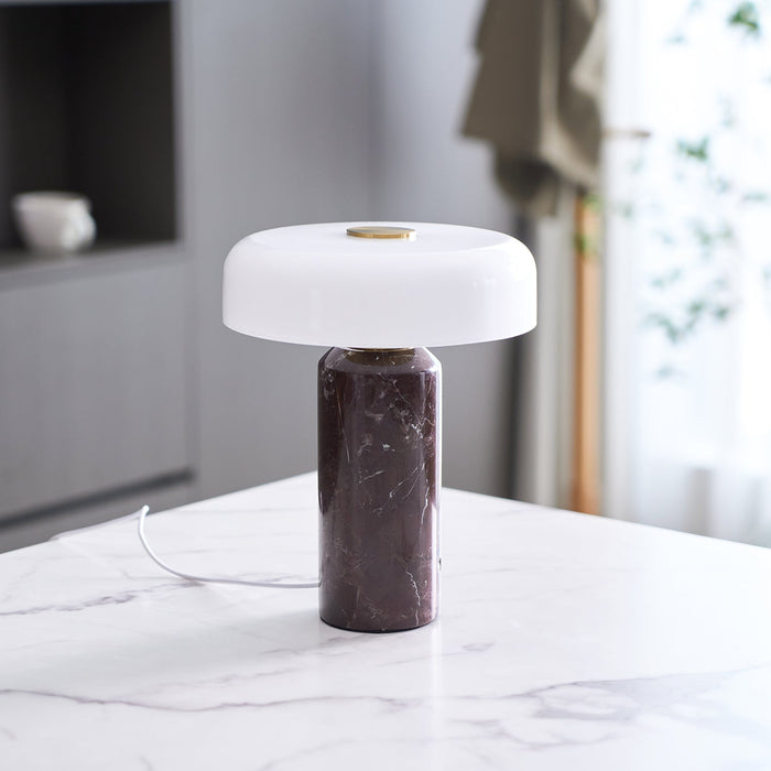 Lunara Marble Table Lamp-DWHOME