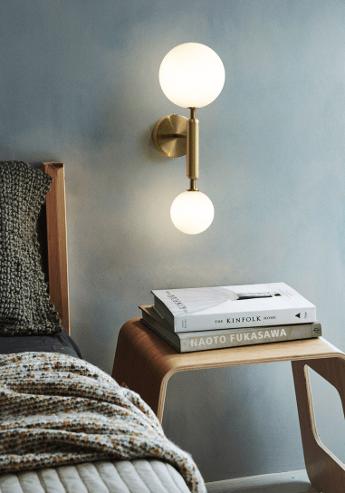 Nilsen Ball Shaped Glass Wall Light - DWHOME