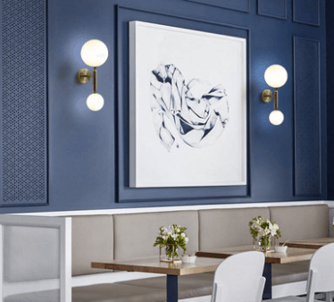 Nilsen Ball Shaped Glass Wall Light - DWHOME