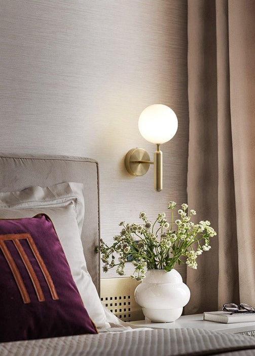 Nilsen Ball Shaped Glass Wall Light - DWHOME
