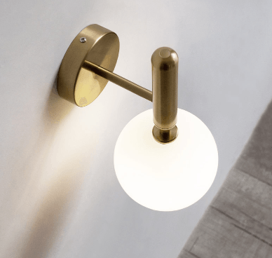 Nilsen Ball Shaped Glass Wall Light - DWHOME