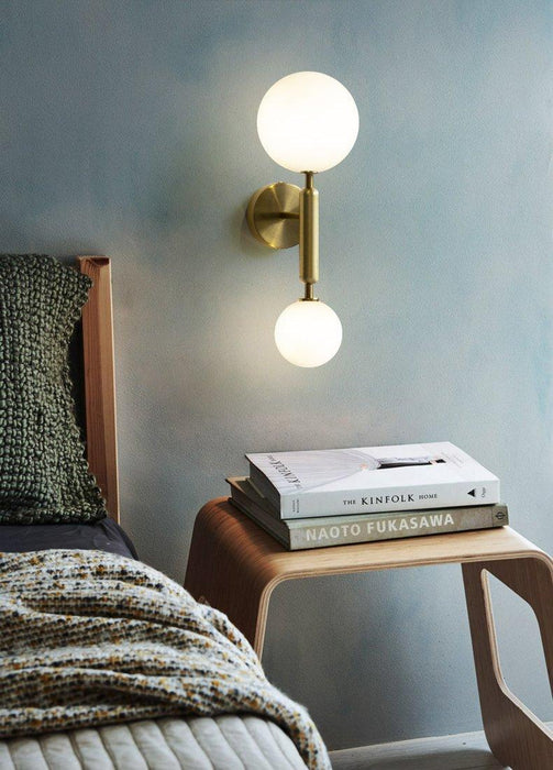 Nilsen Ball Shaped Glass Wall Light - DWHOME