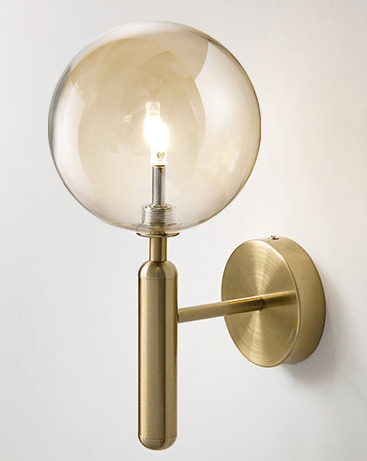 Nilsen Ball Shaped Glass Wall Light - DWHOME