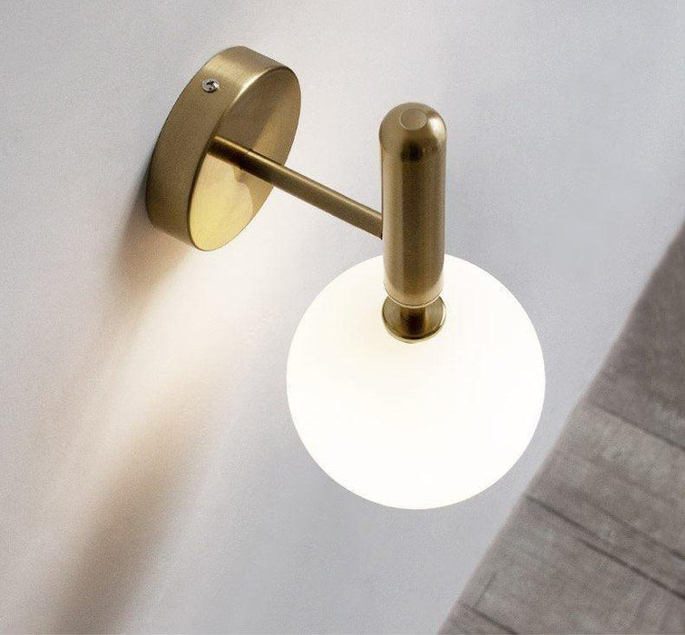 Nilsen Ball Shaped Glass Wall Light - DWHOME