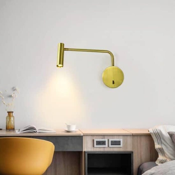Njála Swing Arm Wall Lamp-DWHOME