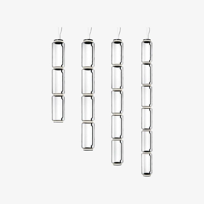 Cylindrical Glass Pendant Light-DWHOME