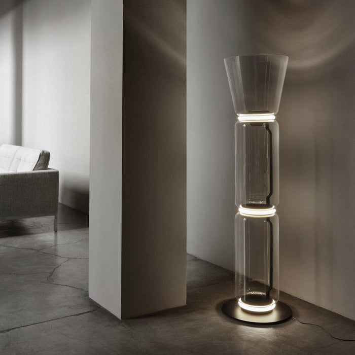 Bamboo Glass Floor Lamp-DWHOME