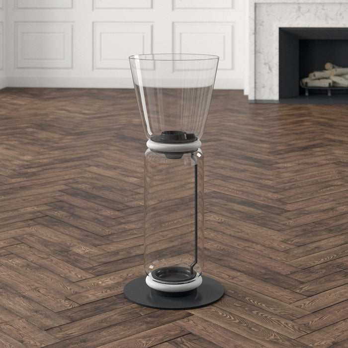 Bamboo Glass Floor Lamp-DWHOME