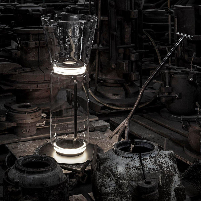 Bamboo Glass Floor Lamp-DWHOME
