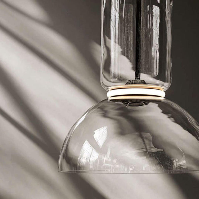 Cylindrical Glass Pendant Light-DWHOME