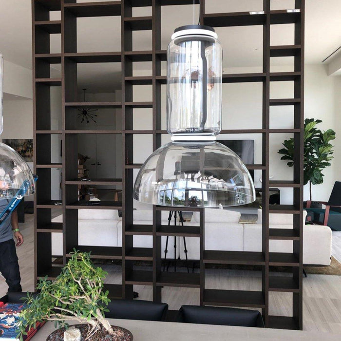 Cylindrical Glass Pendant Light-DWHOME