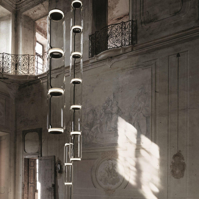 Cylindrical Glass Pendant Light-DWHOME