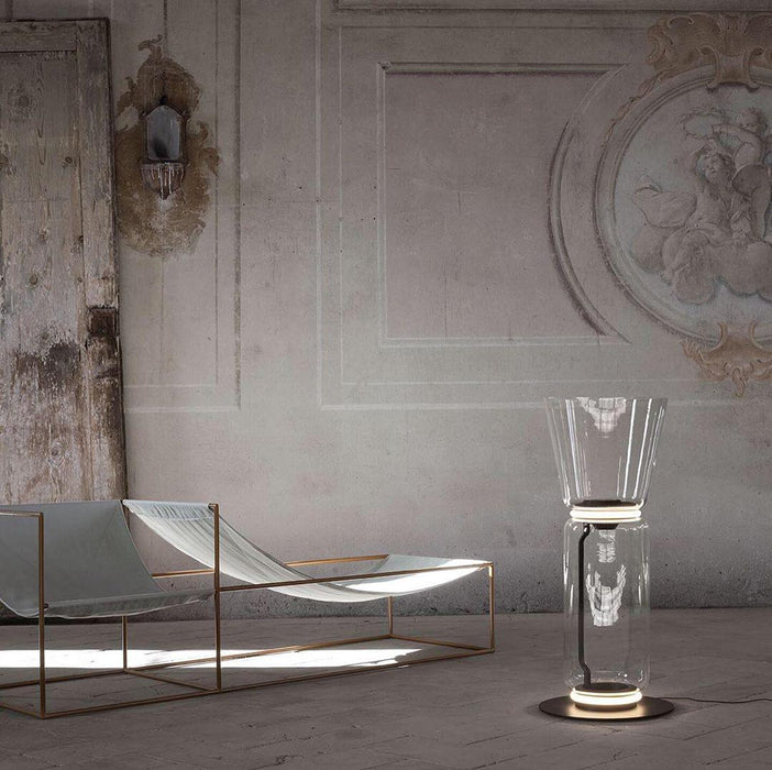 Bamboo Glass Floor Lamp-DWHOME