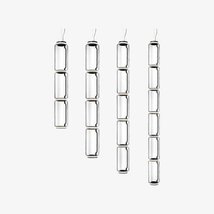 Cylindrical Glass Pendant Light-DWHOME