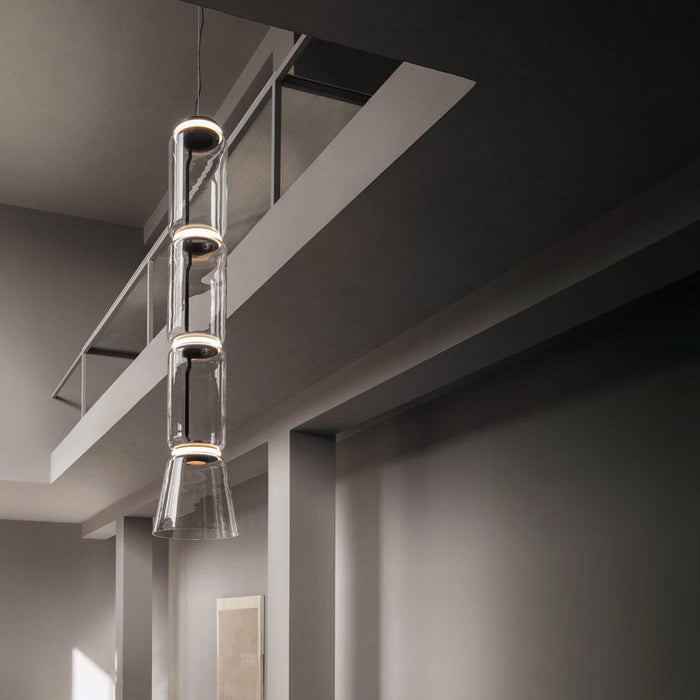 Cylindrical Glass Pendant Light-DWHOME