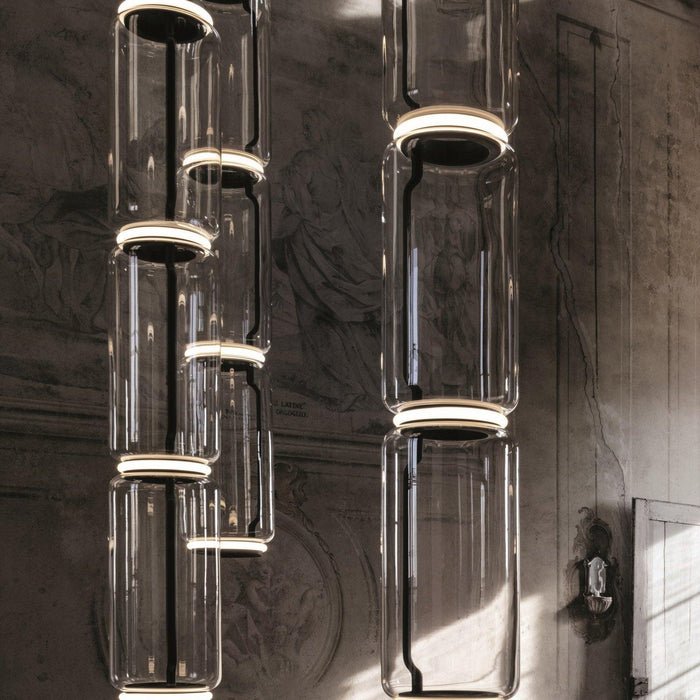 Cylindrical Glass Pendant Light-DWHOME