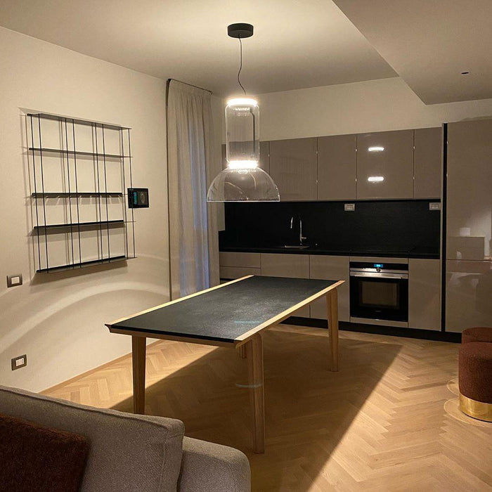 Cylindrical Glass Pendant Light-DWHOME
