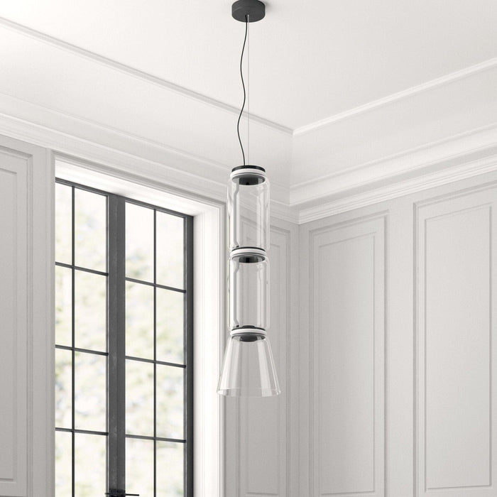 Cylindrical Glass Pendant Light-DWHOME