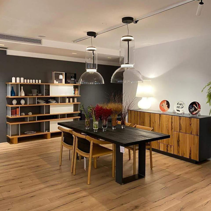 Cylindrical Glass Pendant Light-DWHOME