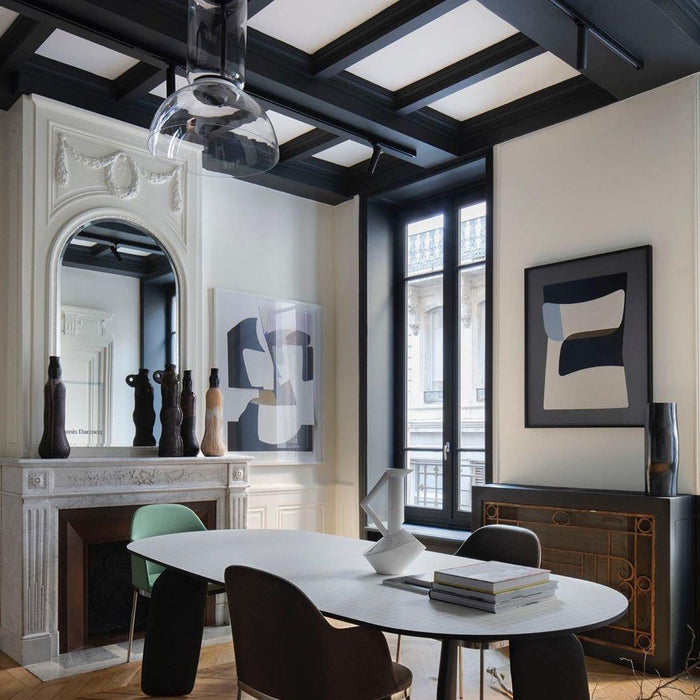 Cylindrical Glass Pendant Light-DWHOME