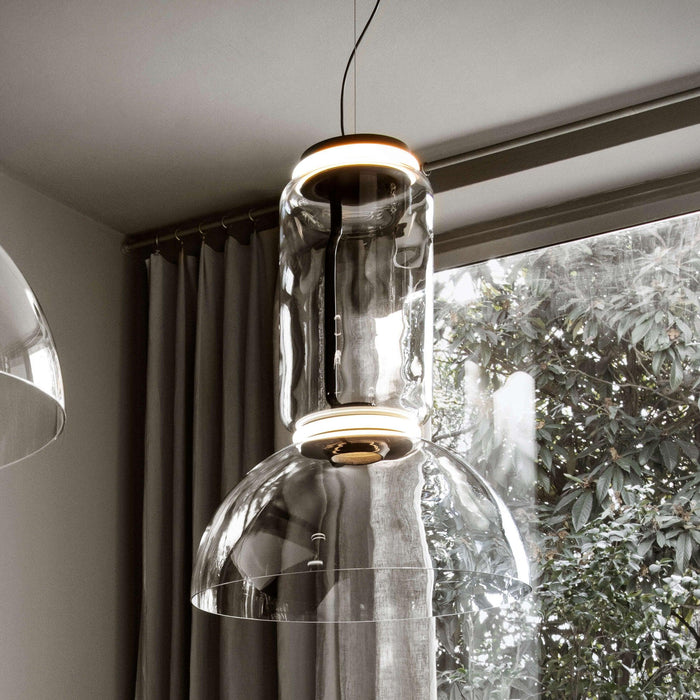 Cylindrical Glass Pendant Light-DWHOME