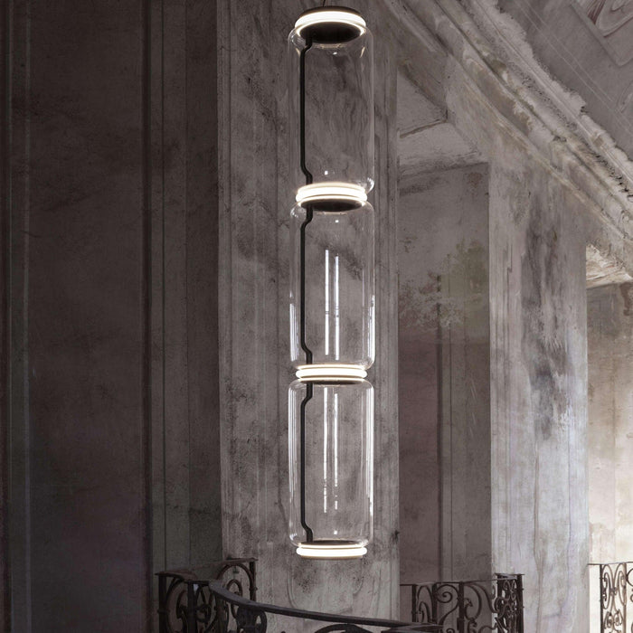 Cylindrical Glass Pendant Light-DWHOME