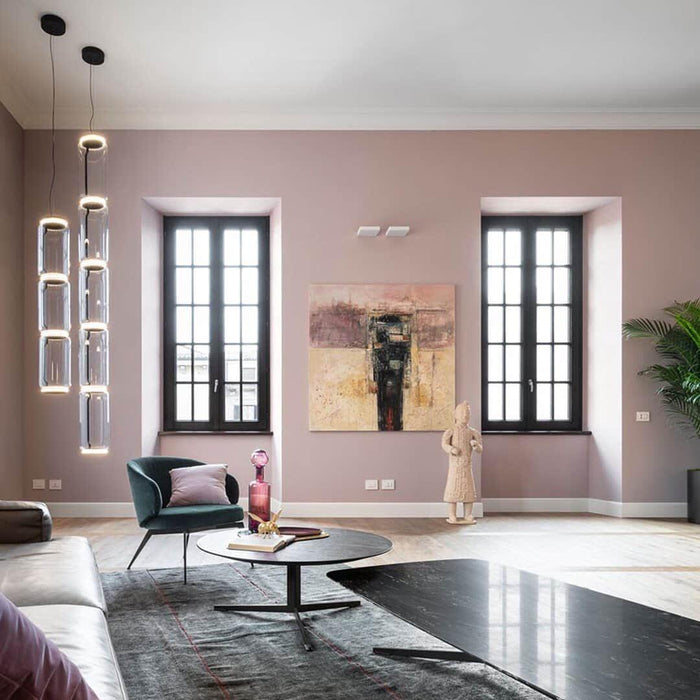 Cylindrical Glass Pendant Light-DWHOME