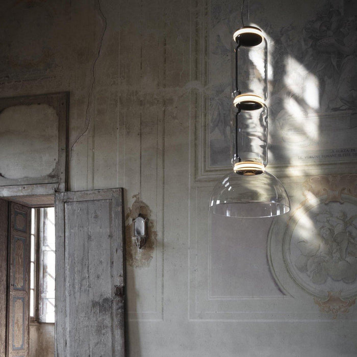 Cylindrical Glass Pendant Light-DWHOME