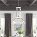 Cylindrical Glass Pendant Light-DWHOME