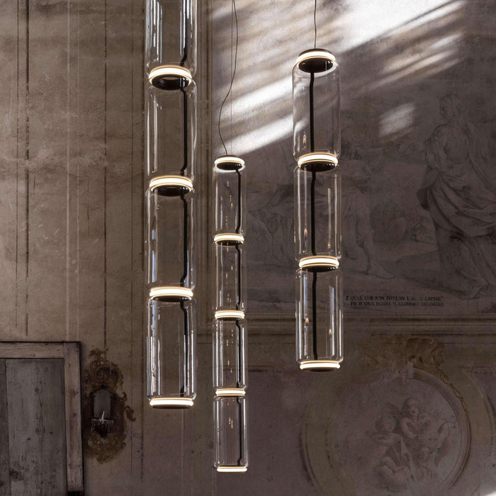 Cylindrical Glass Pendant Light-DWHOME