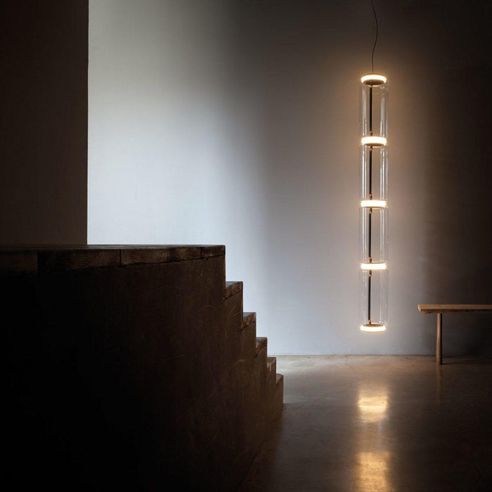 Cylindrical Glass Pendant Light-DWHOME