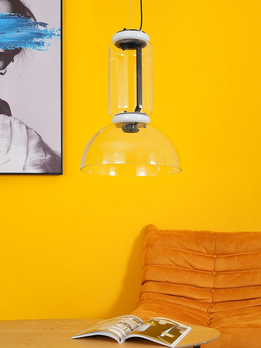 Cylindrical Glass Pendant Light-DWHOME
