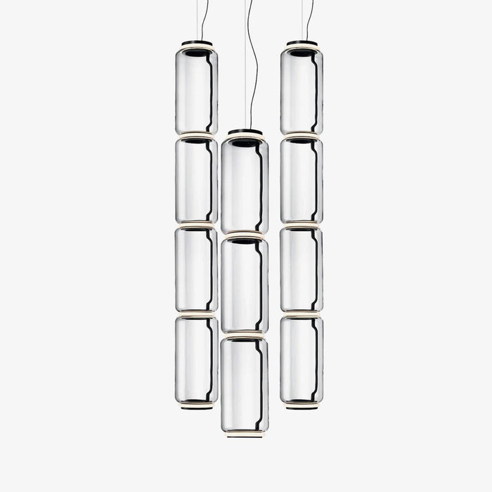 Cylindrical Glass Pendant Light-DWHOME