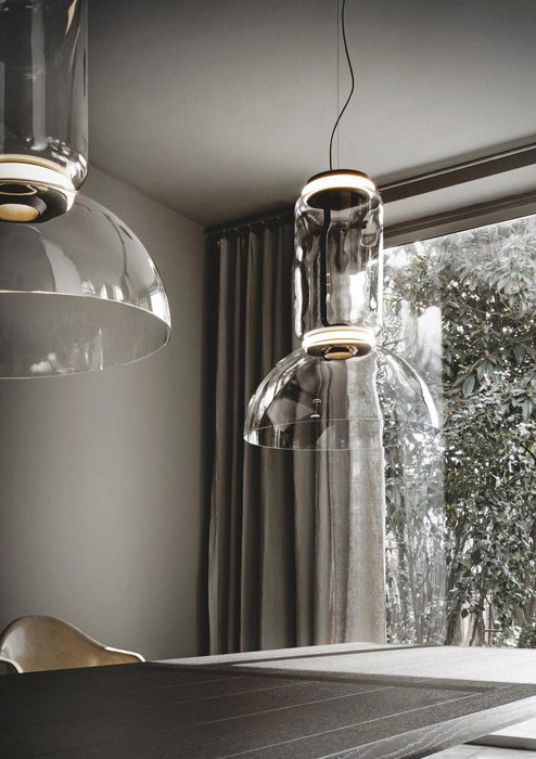 Cylindrical Glass Pendant Light-DWHOME