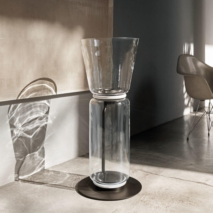 Bamboo Glass Floor Lamp-DWHOME