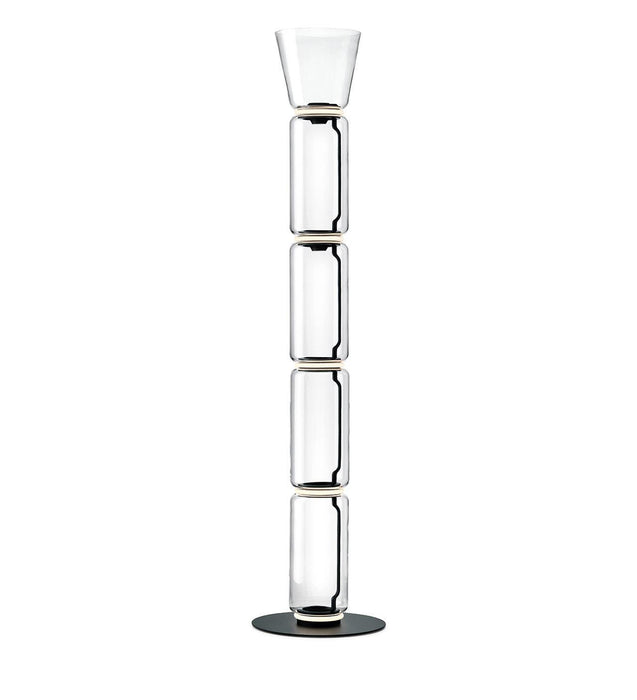 Bamboo Glass Floor Lamp-DWHOME