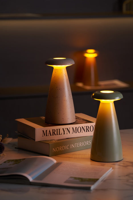 Noko Mushroom Rechargeable Table Lamp-DWHOME