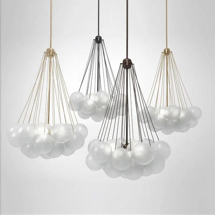 Nora White Bubble Cluster Chandelier - DWHOME