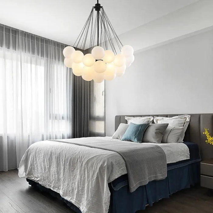 Nora White Bubble Cluster Chandelier - DWHOME