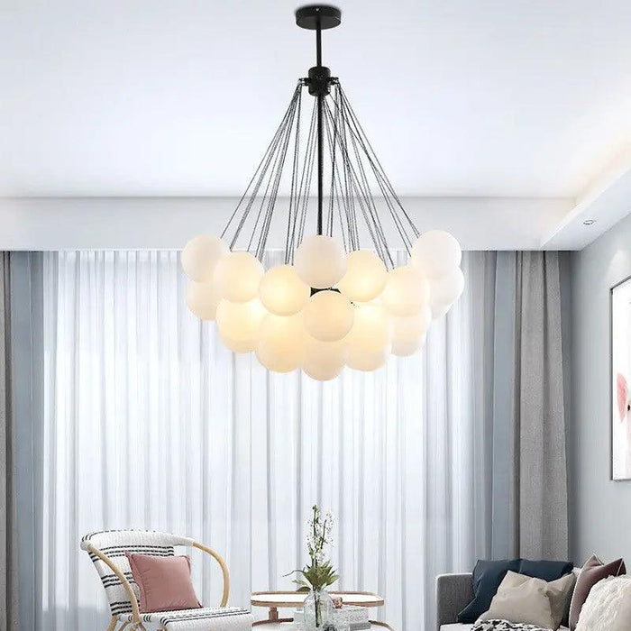 Nora White Bubble Cluster Chandelier - DWHOME