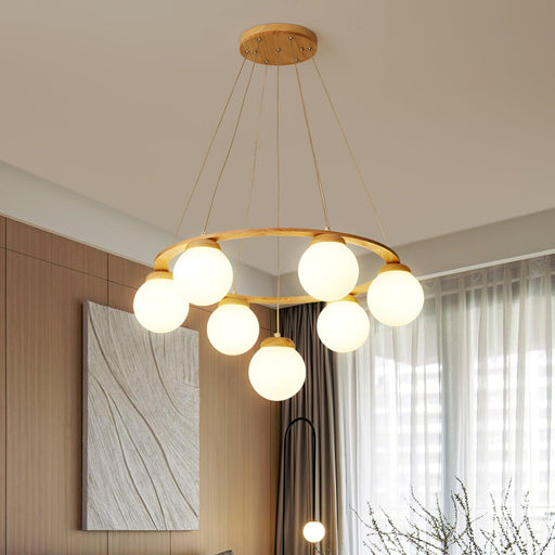 Miira Wood Chandelier-DWHOME