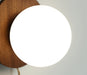Odesa Wooden Plate Minimalist Line Wall Light-DWHOME